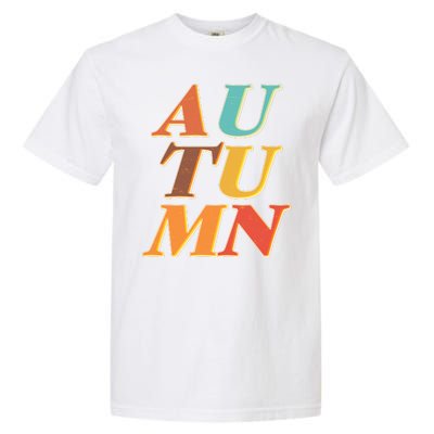 Retro Colors Autumn Letters  Garment-Dyed Heavyweight T-Shirt