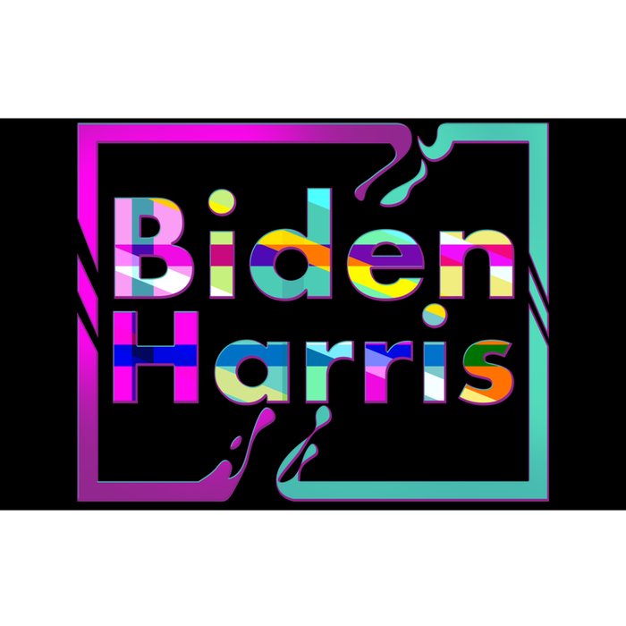 Retro Colors Biden Harris Bumper Sticker