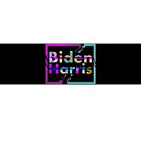 Retro Colors Biden Harris Bumper Sticker