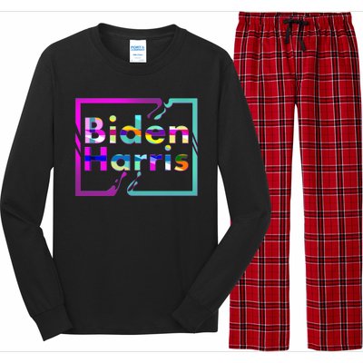 Retro Colors Biden Harris Long Sleeve Pajama Set