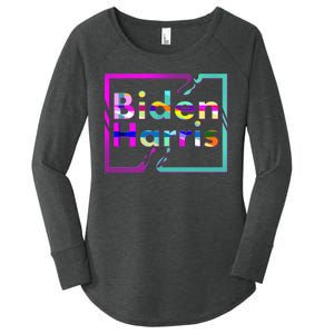 Retro Colors Biden Harris Women's Perfect Tri Tunic Long Sleeve Shirt