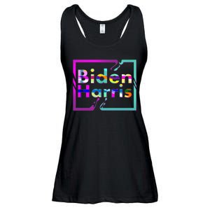 Retro Colors Biden Harris Ladies Essential Flowy Tank