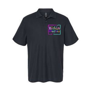 Retro Colors Biden Harris Softstyle Adult Sport Polo