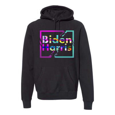 Retro Colors Biden Harris Premium Hoodie