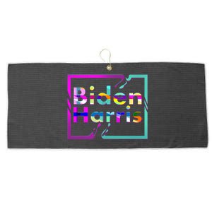 Retro Colors Biden Harris Large Microfiber Waffle Golf Towel