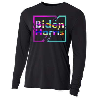 Retro Colors Biden Harris Cooling Performance Long Sleeve Crew