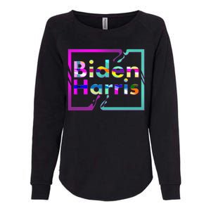 Retro Colors Biden Harris Womens California Wash Sweatshirt