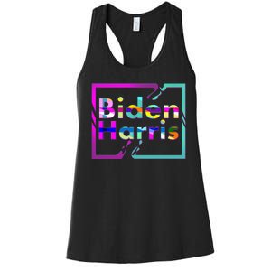 Retro Colors Biden Harris Women's Racerback Tank