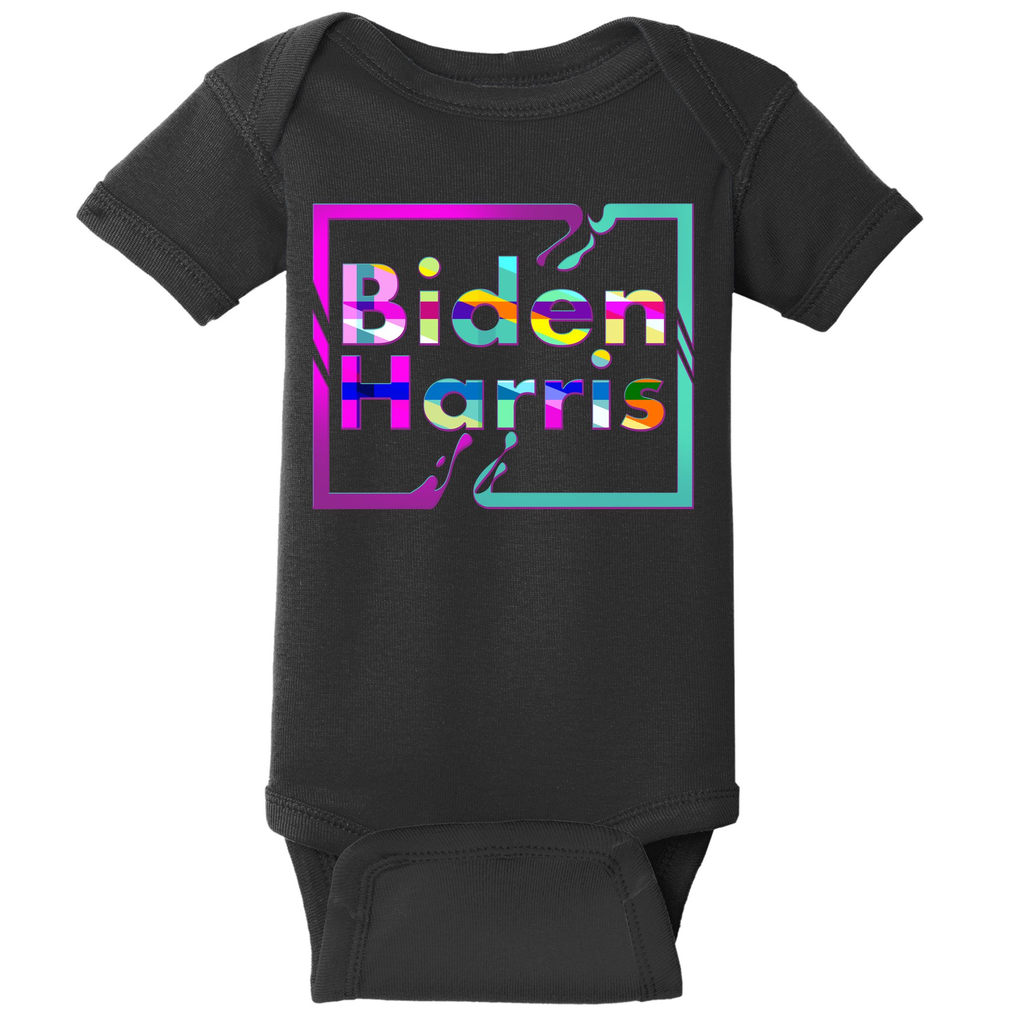 Retro Colors Biden Harris Baby Bodysuit