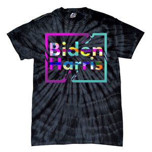 Retro Colors Biden Harris Tie-Dye T-Shirt