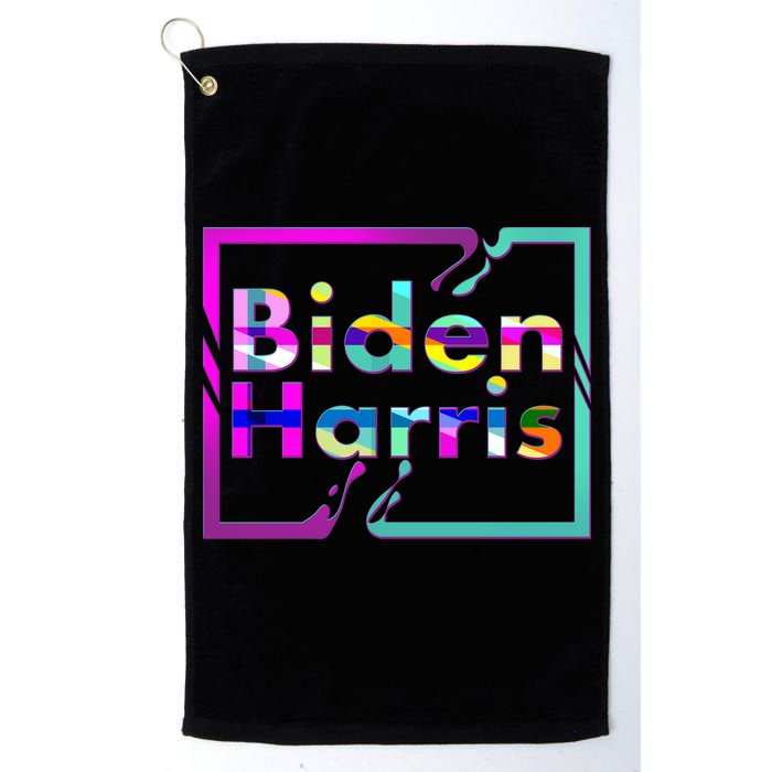 Retro Colors Biden Harris Golf Towel