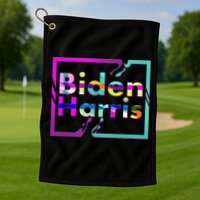 Retro Colors Biden Harris Golf Towel