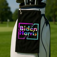 Retro Colors Biden Harris Golf Towel