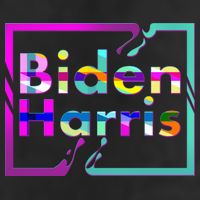 Retro Colors Biden Harris Golf Towel