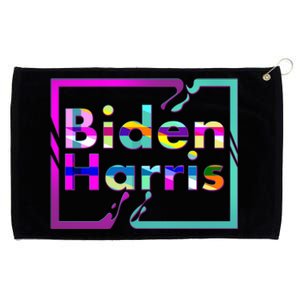 Retro Colors Biden Harris Grommeted Golf Towel