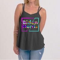 Retro Colors Biden Harris Women's Strappy Tank