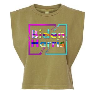 Retro Colors Biden Harris Garment-Dyed Women's Muscle Tee