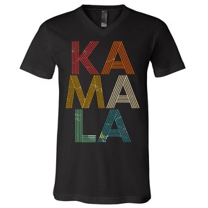 Retro Colors Kamala V-Neck T-Shirt