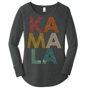 Retro Colors Kamala Women's Perfect Tri Tunic Long Sleeve Shirt