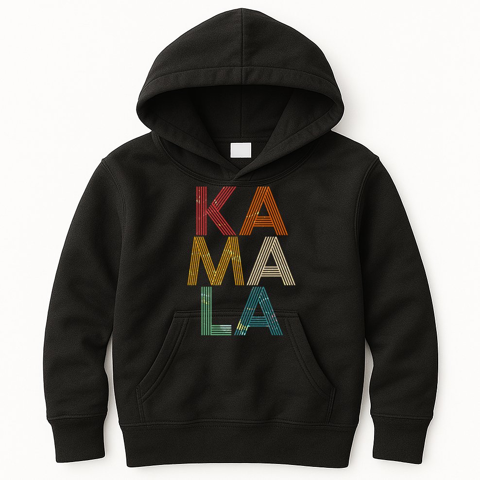 Retro Colors Kamala Kids Hoodie