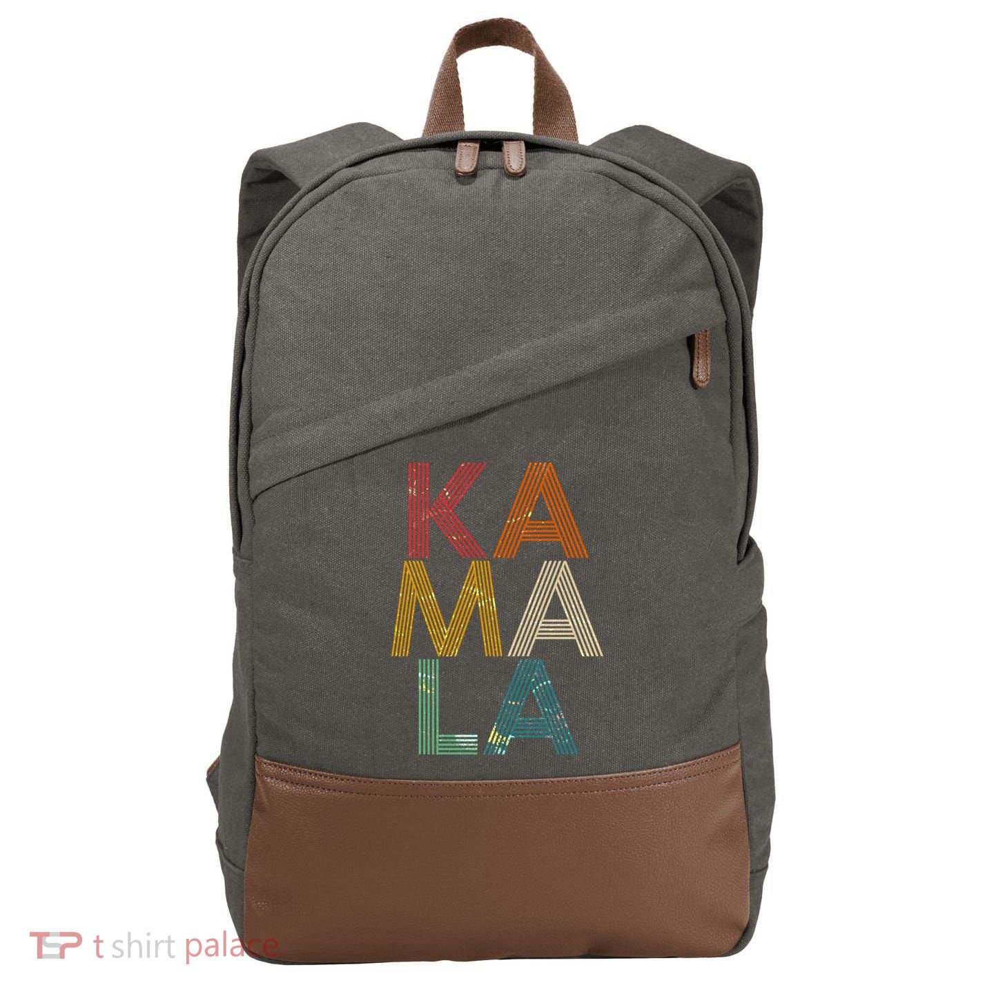 Retro Colors Kamala Cotton Canvas Backpack