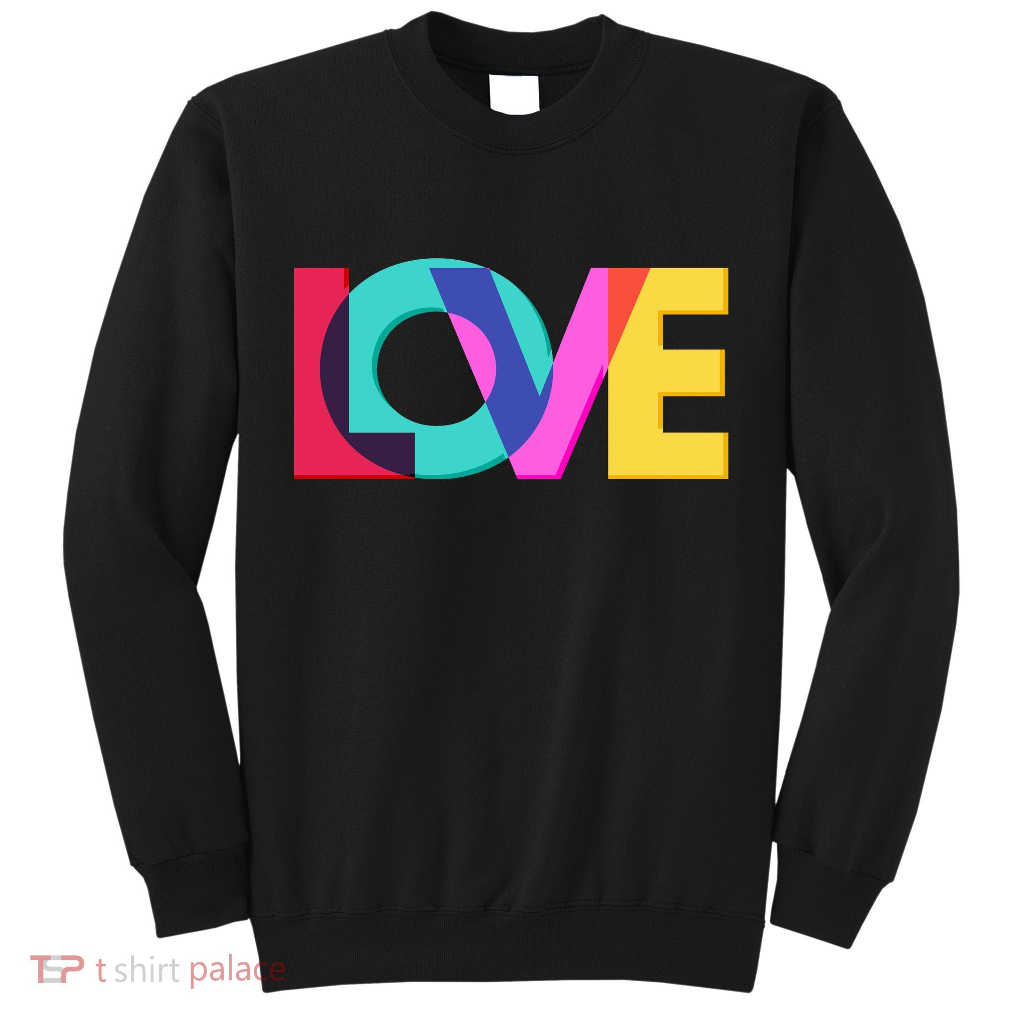 Retro Colors Love Tall Sweatshirt