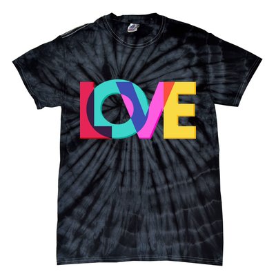 Retro Colors Love Tie-Dye T-Shirt