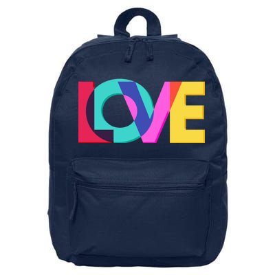 Retro Colors Love 16 in Basic Backpack