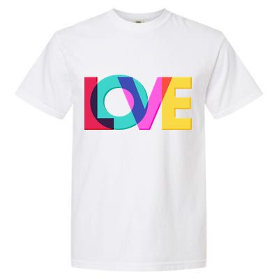 Retro Colors Love Garment-Dyed Heavyweight T-Shirt