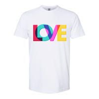 Retro Colors Love Softstyle CVC T-Shirt