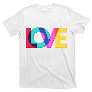 Retro Colors Love T-Shirt