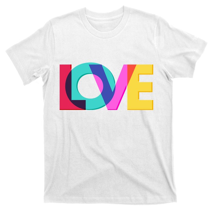 Retro Colors Love T-Shirt