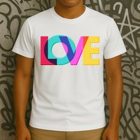 Retro Colors Love T-Shirt
