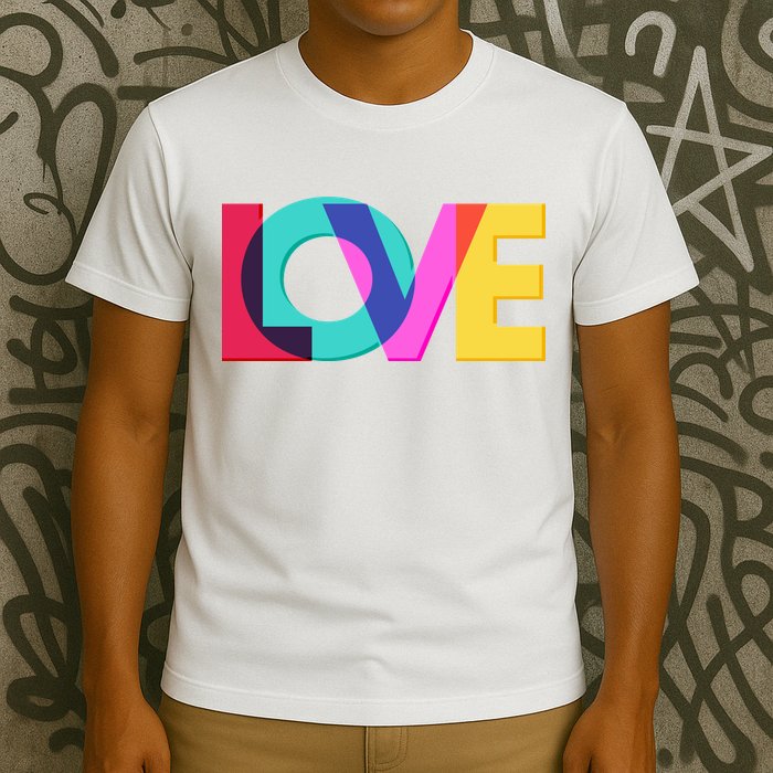 Retro Colors Love T-Shirt