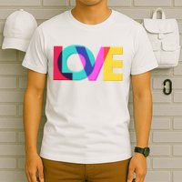Retro Colors Love T-Shirt