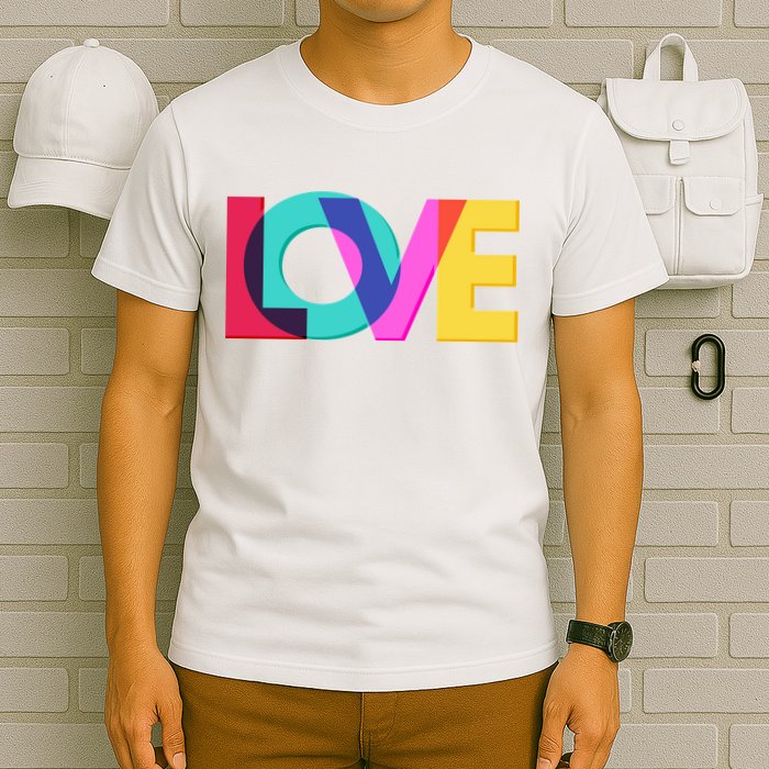 Retro Colors Love T-Shirt