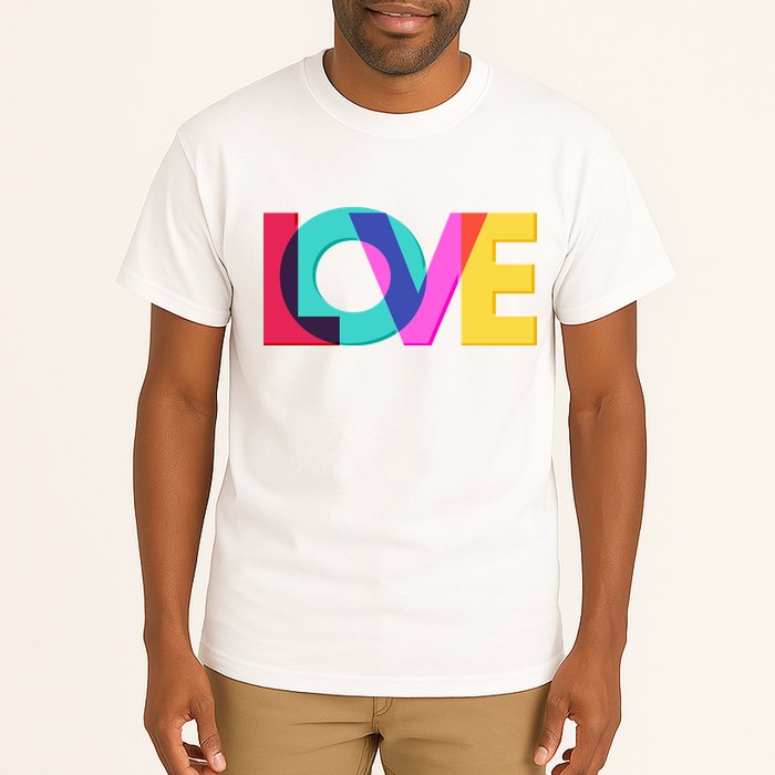 Retro Colors Love Tall T-Shirt