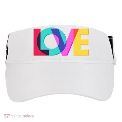Retro Colors Love Adult Drive Performance Visor