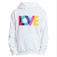 Retro Colors Love Urban Pullover Hoodie