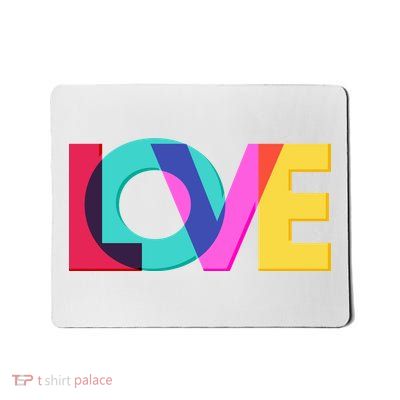 Retro Colors Love Mousepad