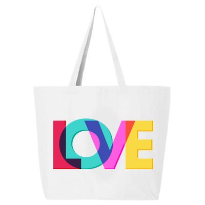 Retro Colors Love 25L Jumbo Tote