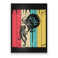 Retro Colors Zodiac Aquarius Poster