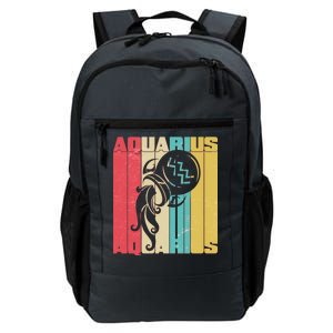 Retro Colors Zodiac Aquarius Daily Commute Backpack