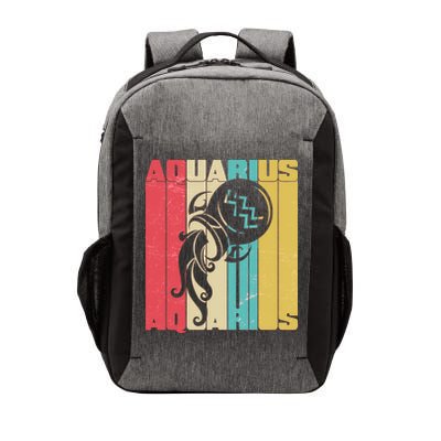 Retro Colors Zodiac Aquarius Vector Backpack