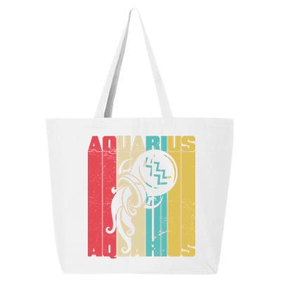 Retro Colors Zodiac Aquarius 25L Jumbo Tote