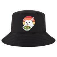 Retro Confused Cat At Dinner Table Meme Cool Comfort Performance Bucket Hat