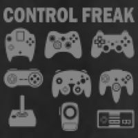Retro Control Freak 8 Bit Gamer Garment-Dyed Fleece Hoodie
