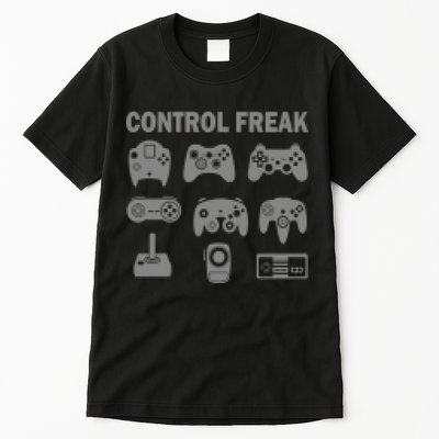 Retro Control Freak 8 Bit Gamer Tall T-Shirt