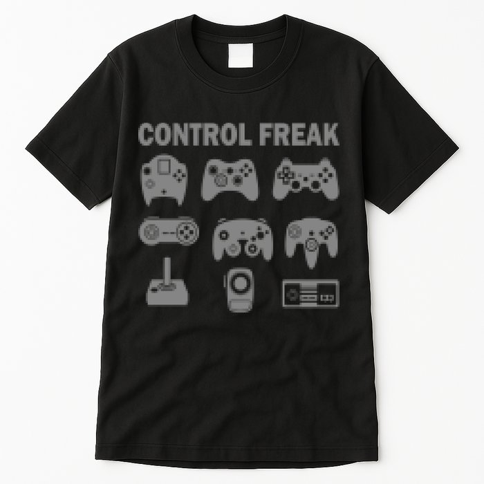 Retro Control Freak 8 Bit Gamer Tall T-Shirt