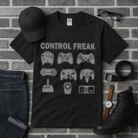 Retro Control Freak 8 Bit Gamer Tall T-Shirt